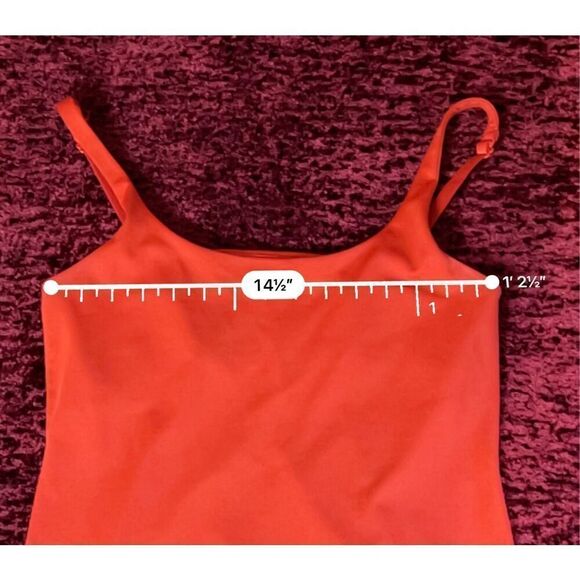 Women’s Red Shelf Bra Top MEDIUM - Picture 3 of 4